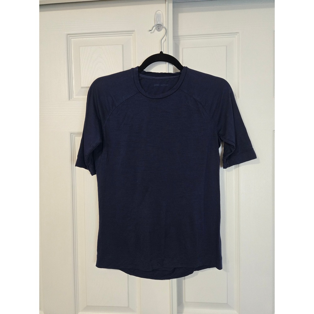 POC Essential Merino Short Sleeve Jersey Navy Blue Mens Medium Active Shirt